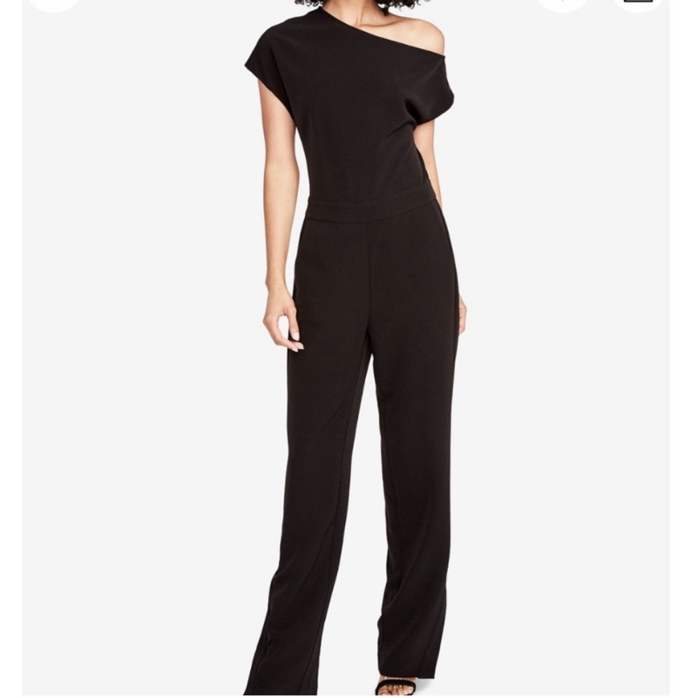 Rachel Roy Zip Slit Pant Jumpsuit, Black